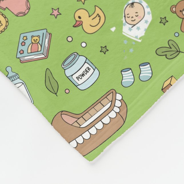 Velo Cobertor de Fraldas Bebê com Padrão Pastel Fofo (Quina)