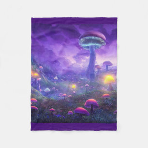 Velo Cobertor de Fraldas Cogumelos Neon Roxo