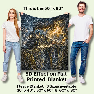 Velo Cobertor de Fraldas com Efeito 3D de Trem a Vapor