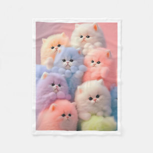 Velo Cobertor de Gatinhos Pastel Fofos