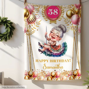 Velo Cobertor de Humor Personalizado para Aniversário d