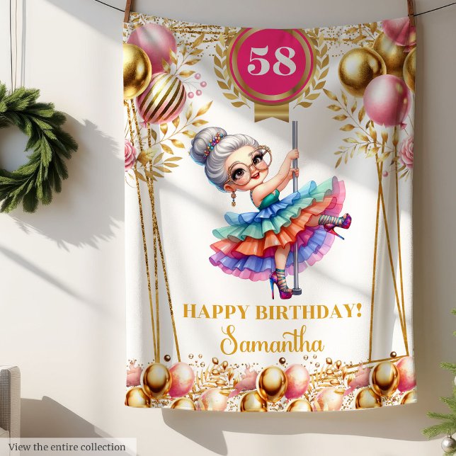 Velo Cobertor de Humor Presente Personalizado para a Vo (Humor Blanket Personalized Gift for Grandma)