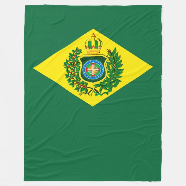 Velo Cobertor de Lã Bandeira Imperial do Brasil (Frente)