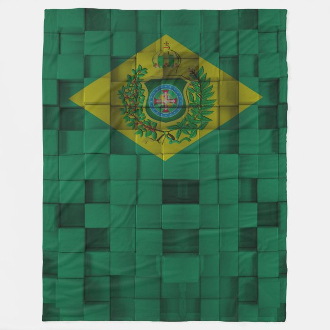 Velo Cobertor de Lã Bandeira Imperial do Brasil (Frente)