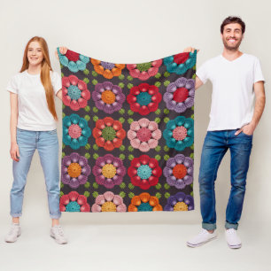 Velo Cobertor de Lançamento com Padrão de Flor de Marga