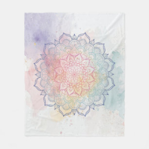 Velo Cobertor de Lançamento Mandala Aquarela