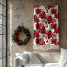 Cobertor de Lançamento Poinsettia Estilo Clássico 