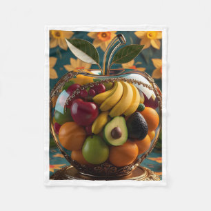 Velo Cobertor de Maçã em Frutas de Vidro
