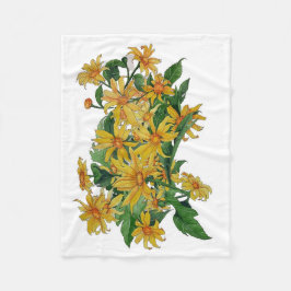 Velo cobertor de margarida amarela