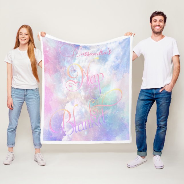 Velo Cobertor de Nap Personalizado com Nuvens e Estrela (In Situ)