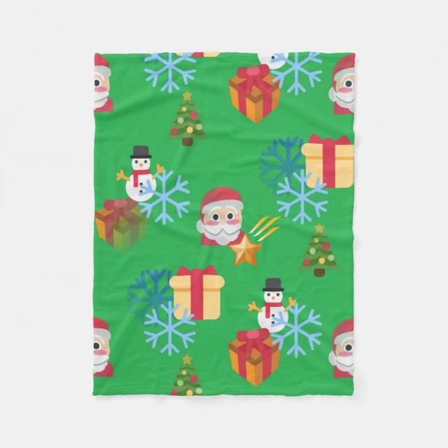Velo cobertor de natal emoji (Frente)