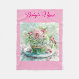 Velo Cobertor de Natal Rosa Vintage Personalizado para