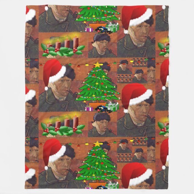 Velo cobertor de natal van gogh (Frente)