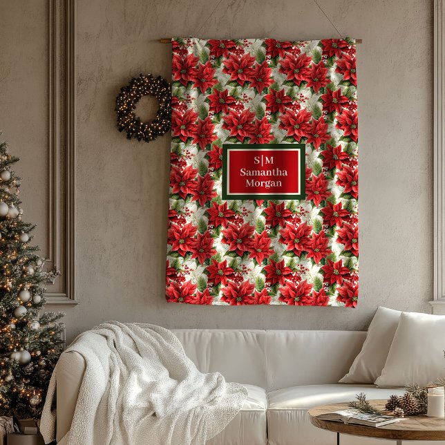 Velo Cobertor de Natal Vermelho Verde Presente Tradicio (Red Green Christmas Blanket Traditional Chic Gift)