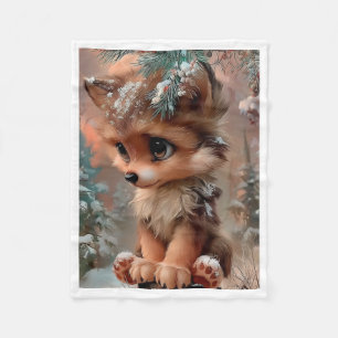 Velo Cobertor de Neve de Filhote de Lobo de Inverno Fof