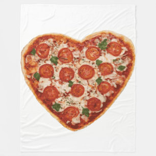 Velo cobertor de pizza em forma de coração