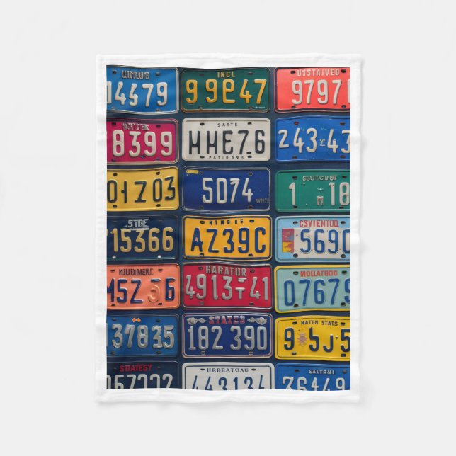 Velo Cobertor de Placas de Licença Antigas ADOM (Frente)