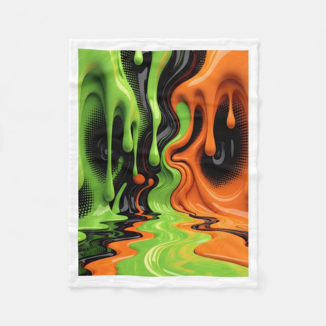 Velo Cobertor de Slime Verde e Laranja (Frente)