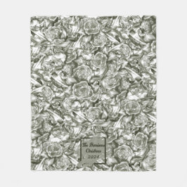 Velo cobertor de velinha de Natal personalizado