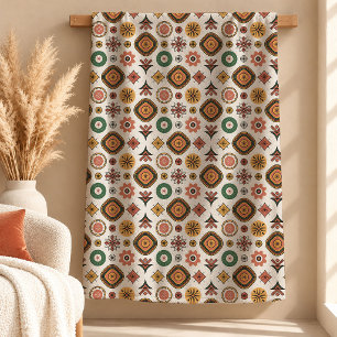 Velo Cobertor Decorativo com Motivos Ousados de Herança