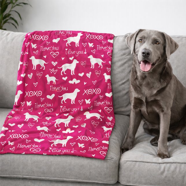 Velo Cobertor do Labrador Retriever com Doodles de Cora (Black Lab Retriever blanket)