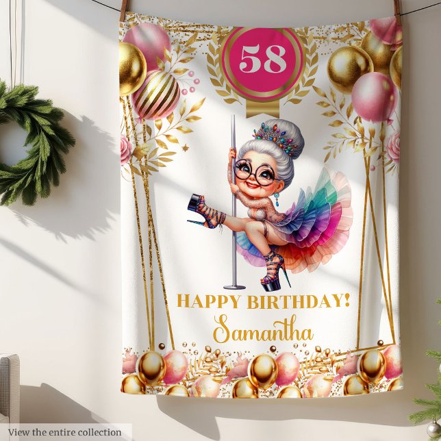 Velo Cobertor Engraçado Personalizado Presente de Anive (Custom Funny Blanket Grandmother Birthday Gift)