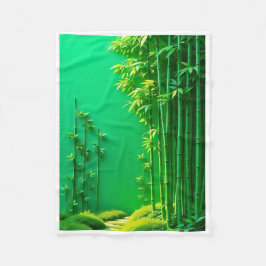 Velo Cobertor Floresta de Bambu Verde ADOM