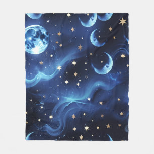 Velo Cobertor Lua Celestial Azul Safira – Costura de Lu