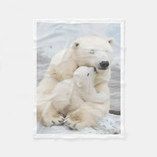 Velo Cobertor Mãe e Filhote de Urso Polar