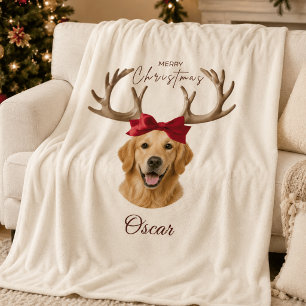 Velo Cobertor Personalizado com Foto de Natal do Animal