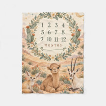 Cobertor Personalizado de Animais do Deserto para
