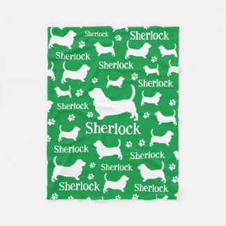Velo Cobertor Personalizado de Cachorro Basset Hound Ve