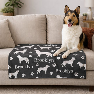 Velo Cobertor Personalizado de Cachorro Collie Lisa Cin