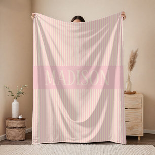 Velo Cobertor Personalizado Rosa para Chá de Bebê para