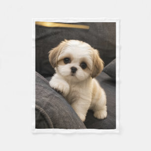 Velo Cobertor Sherpa de Cachorrinho Fofo