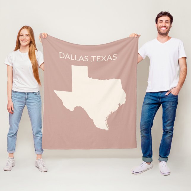 Velo Cobertor Sherpa de Mapa do Estado do Texas para De (In Situ)