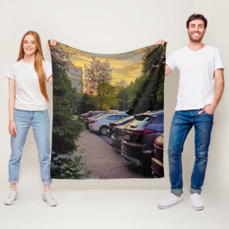Velo Cobertor Urbano de Fleece da Hora Dourada – Person