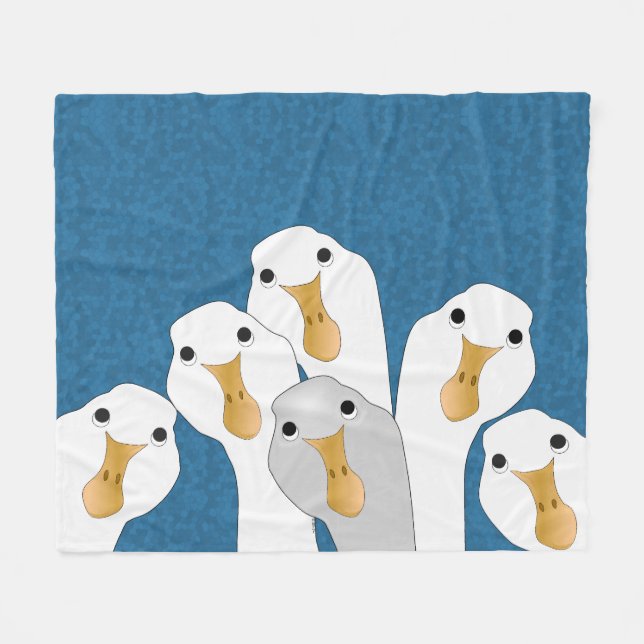 Velo Ganso Quem Cobertor de Fleece (Frente (Horizontal))