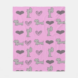 Velo Grande cobertor de corações e doses cor-de-rosa