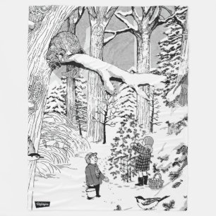 Velo Imagens Ocultas Filhos no Cobertor de Neve