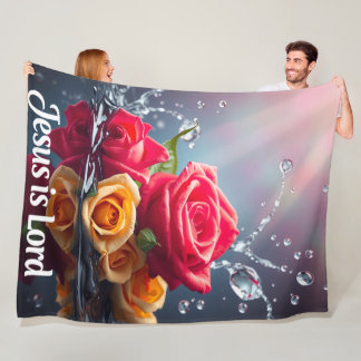 Velo Jesus é Senhor - Cobertor de Fleece, 60"x80"