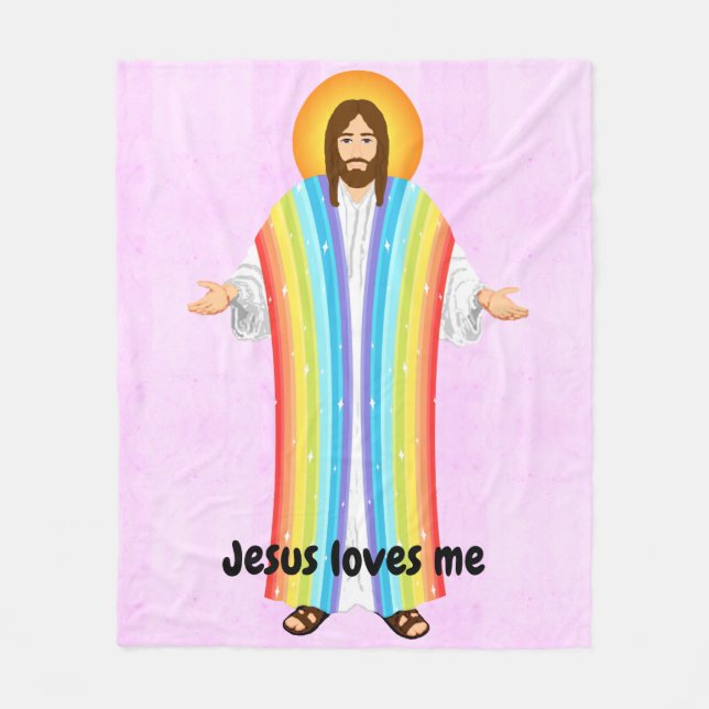 Velo Jesus me ama o cobertor de pulso (Frente)