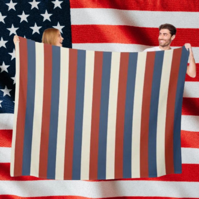 Velo Listras Americanas – Cobertor Aconchegante de Flee (Criador carregado)