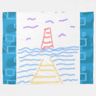 Velo O farol e o cobertor de pier Fleece