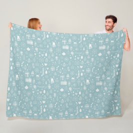 Velo Padrão de Inverno Design Cobertor de Fleece