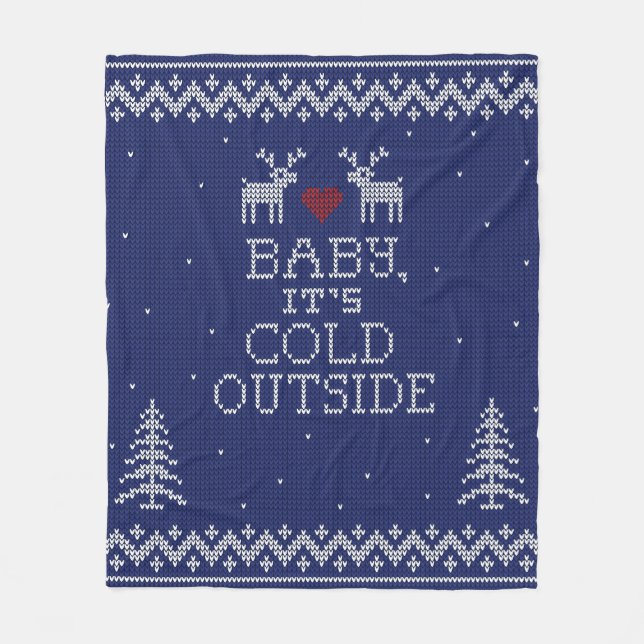 Velo Querida, é um cobertor de suéter frio lá fora (Frente)