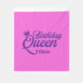 Velo Rainha de aniversário cobertor