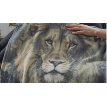 REI LEÃO CÓSMICO | Cobertor de Fleece Personalizad