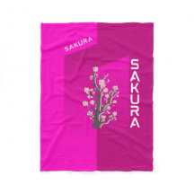 : Sakura Flor de Sonho Cobertor - Rosa Suave Cerej