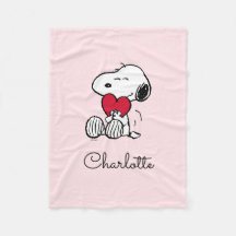 Snoopy | Pequeno Cobertor de Fleece para Bebê Quer